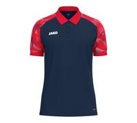 JAKO Sport-Polo Sonic (leicht, atmungsaktiv) marineblau/rot Jungen, Größe 140