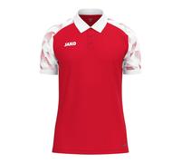 JAKO Sport-Polo Sonic (leicht, atmungsaktiv) rot/weiss Herren, Größe XXL