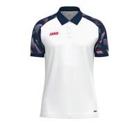 JAKO Sport-Polo Sonic (leicht, atmungsaktiv) weiss/marineblau/rot Herren, Größe 3XL