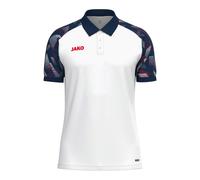 JAKO Sport-Polo Sonic (leicht, atmungsaktiv) weiss/marineblau/rot Jungen, Größe 164