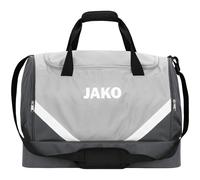 JAKO Sporttasche Iconic mit Bodenfach (Größe L - 85 Liter) hellgrau/anthrazitgrau - 65x30x44cm