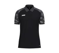 JAKO Poloshirt Sonic – leicht, atmungsaktiv – schwarz/anthrazit – Herren Größe L