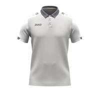 JAKO Unisex Poloshirt Dynamic, hellgrau/weiß/grau, M