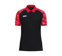 JAKO Unisex Poloshirt Sonic, schwarz/rot, M