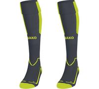 JAKO Unisex Stutzenstrumpf Lazio (3866K) 35-38 anthrazit/lime