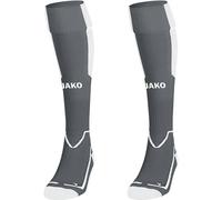 JAKO Unisex Stutzenstrumpf Lazio (3866K) 39-42 steingrau/weiß