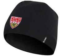 JAKO VfB Stuttgart Team Funktion Beanie Wintermütze (one Size, Black/Silver)