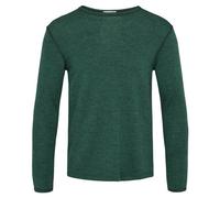 Jalfe Herren-Longsleeve Wolle melange Dark green (Grün) M