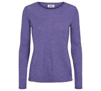 Jalfe Longsleeve Wolle plain melange violett (lila) XL