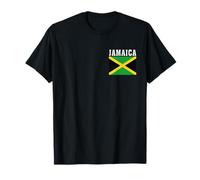 Jamaika-Flagge, patriotische Nationalwurzeln, Souvenir T-Shirt