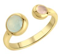jamelli Ring 925/- Sterling Silber 2 Chalcedon 1,06ct., gelb gelb