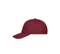 Myrtle Beach 5-Panel Kappe aus Bio-Baumwolle MB6237 - Weinrot