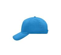 James & Nicholson 5 Panel Cap ungebürstet MB6117, atlantic-blau, Einheitsgröße (Anstoßkappe & Schutzmütze)