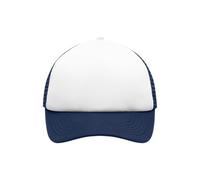 Kinder 5 Panel Polyester Mesh Cap "MB071" - myrtle beach White/Navy