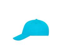 5 Panel Sandwich Cap Bio Cotton "MB6238" - myrtle beach Turquoise/White