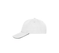 5 Panel Sandwich Cap Bio Cotton "MB6238" - myrtle beach White/Navy