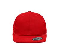 6 Panel Flat Peak Cap "MB6509" - myrtle beach Red