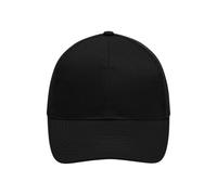 James & Nicholson 6 Panel Cap Air Mesh MB6216, schwarz, Einheitsgröße (Anstoßkappe & Schutzmütze)