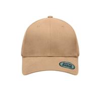James & Nicholson 6 Panel Cap Elastic Fit MB6206, beige, Größe S/M (Anstoßkappe & Schutzmütze)