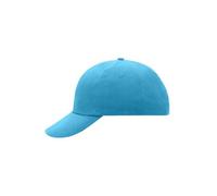 James & Nicholson - 6 Panel Cotton Cap MB6111, himmel-blau, Einheitsgröße