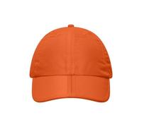 James & Nicholson 6 Panel Falt-Cap MB6155, orange, Einheitsgröße (Anstoßkappe & Schutzmütze)