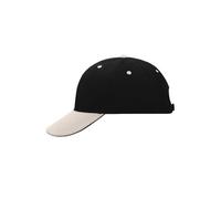 6 Panel Sandwich Cap "MB024" - myrtle beach Black/Beige/Black