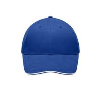 Light Brushed Sandwich Cap "MB6541" - myrtle beach Royal/White