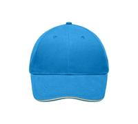 Light Brushed Sandwich Cap "MB6541" - myrtle beach Turquoise/Beige
