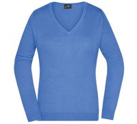 James & Nicholson (Daiber) Damen-Baumwollpullover JN658 - Eisblau | S