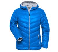 James & Nicholson (Daiber) Leichte Damen Daunenjacke JN1059 - Blau / silber | 2XL