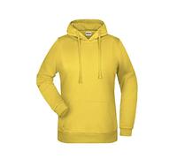 James & Nicholson Damen Basic Kapuzensweat - Leicht taillierter Kapuzenpulli mit angerauter Innenseite | Farbe: yellow | Grösse: M