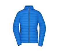 James & Nicholson - Damen Daunenjacke JN1139, kobalt-blau/silber, Größe XL