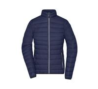 James & Nicholson Damen Daunenjacke JN1139, navy-blau/silber, Größe XXL (Winterjacken)