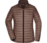 James & Nicholson Damen Daunenjacke Stepp-Jacke JN1081 coffee/black S