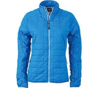 James & Nicholson Damen Hybrid Jacke Stepp-Jacke JN1115 cobalt/silver L