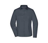 James & Nicholson Damen Langarm Business Bluse JN641, carbon, Größe L (Arbeitshemd & Arbeitsshirt)