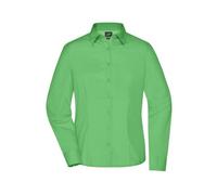 James & Nicholson Damen Langarm Business Bluse JN641, lime-grün, Größe 3XL (Arbeitshemd & Arbeitsshirt)
