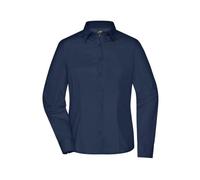 James & Nicholson Damen Langarm Business Bluse JN641, navy-blau, Größe XXL (Arbeitshemd & Arbeitsshirt)