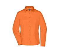 James & Nicholson Damen Langarm Business Bluse JN641, orange, Größe XL (Arbeitshemd & Arbeitsshirt)