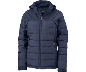 James & Nicholson Damen Outdoor Hybrid Jacke Stepp-Jacke JN1049 navy XL