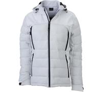 James & Nicholson Damen Outdoor Hybrid Jacke Stepp-Jacke JN1049 white L