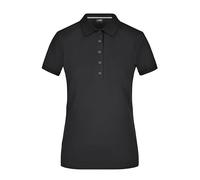 Ladies' Pima Polo Poloshirt in Premiumqualität schwarz, Gr. M