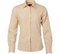 James & Nicholson Damen Popeline Bluse langarm JN677 stone XL