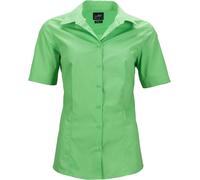 Ladies' Business Shirt Short-Sleeved Klassisches Shirt aus strapazierfähigem Mischgewebe grün, Gr. M