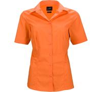 James & Nicholson Damen Popeline Business Bluse kurzarm JN643 orange XL