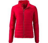 James & Nicholson Damen Ladies' Padded Jacket Jacke, Rot (Red), 38 (Herstellergröße: L)