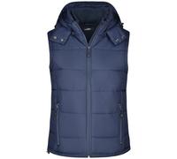 James & Nicholson Damen Kapuzen Steppweste Bodywarmer JN1005 navy S