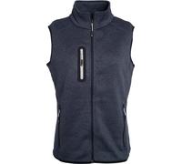 James & Nicholson Damen Strickfleece Weste mit Stehkragen Bodywarmer JN773 dark grey melange/silver L
