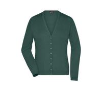 Damen V-Neck Cardigan "JN660" - James & Nicholson Forest-Green XS