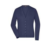 Damen V-Neck Cardigan "JN660" - James & Nicholson Navy XL